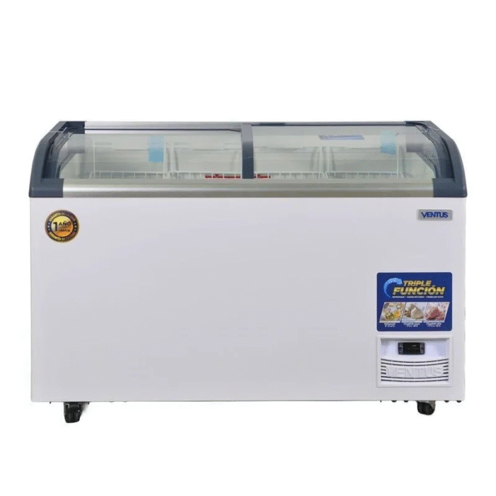 Ventus  Conservadora Vidrio Semicurvo CTV-420Q PRO Ventus - Imagen 1