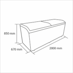 Congeladora 520 Lts Tapa Vidrio Curvo Maigas - Imagen 6