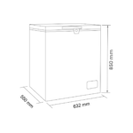 Congelador dual tapa dura 145 LT Maigas - Imagen 2