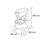 Batidora Industrial10 lt. Maigas - Imagen 2