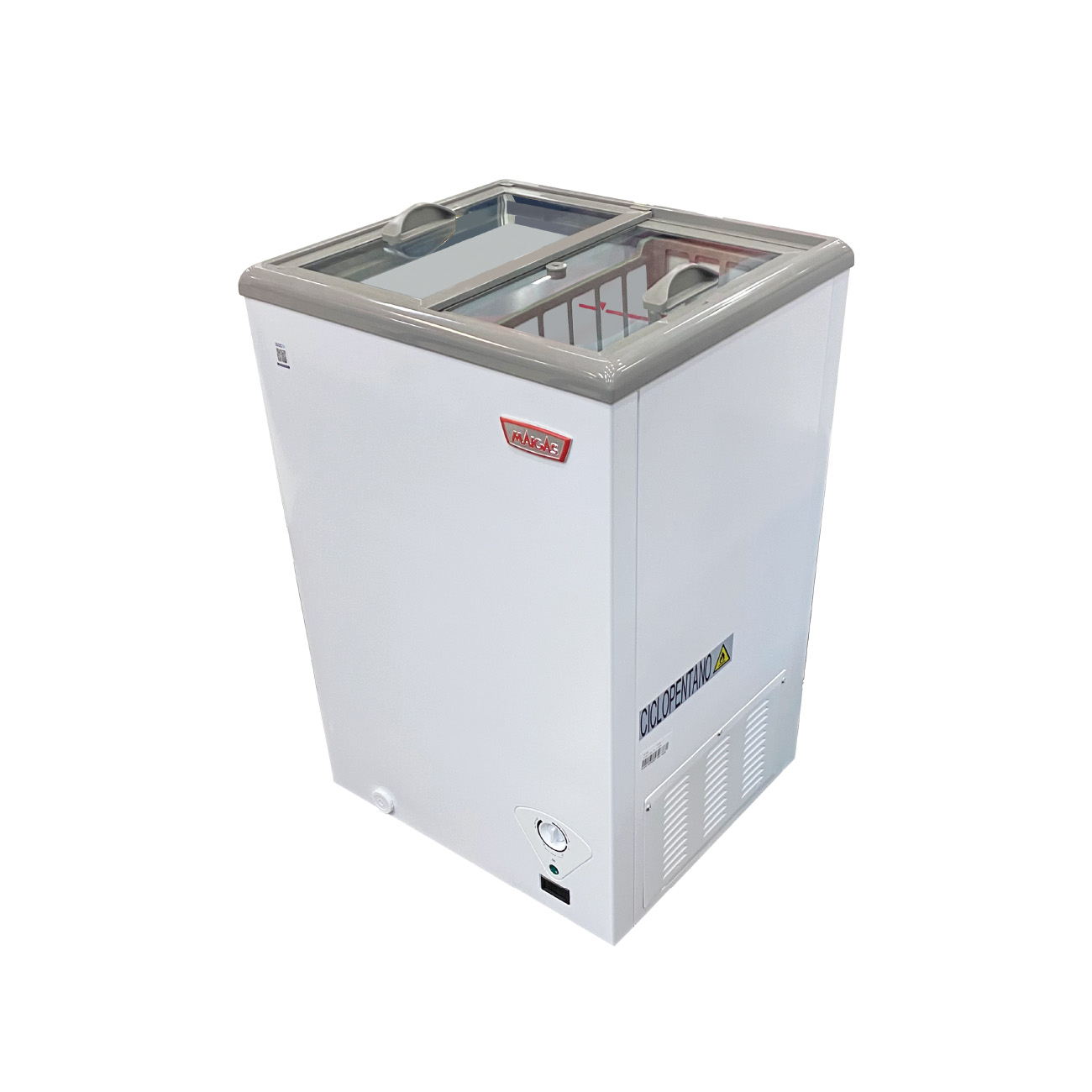 IMAGEN_SD100 CONGELADOR DUAL TAPA DE VIDRIO 100 Lts. Maigas - Imagen 1